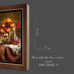 تابلو نقاشی گل های پاییزی و انگور کد FWB-100X60-K - Image 5