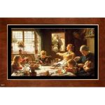 تابلو نقاشی یکی از اعضای خانواده ONE OF THE FAMILY کد FWB-120X80-O