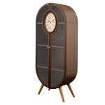 ویترین و کتابخانه چوبی مدل WOODHILL کد HGDC-82 رنگ BROWN