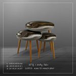 میز عسلی سه تکه مدل ALMA کد T-731-AMALFI رنگ GRAY - Image 2