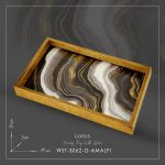 سینی سرو مدل AMALFI رنگ GOLD