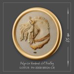 تابلو  اسب  رزین بریسا مدل  BRISA لوتوس  کد PH-3008-NEW-CR - Image 4