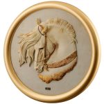 تابلو  اسب  رزین بریسا مدل  BRISA لوتوس  کد PH-3008-NEW-CR - Image 2
