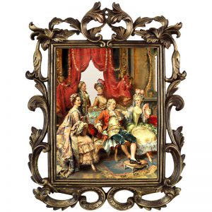 تابلو آینه ای پلی رزین مدل LOUIS XV IN THE THERONE ROOM