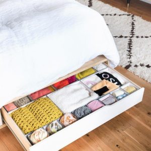 فضای ذخیره سازی زیر تخت خواب
