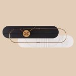 ساعت دیواری لاکوی کد WMC-1504 رنگ مشکی