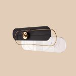 ساعت دیواری لاکوی کد WMC-1504 رنگ مشکی