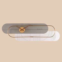 ساعت دیواری لاکوی کد WMC-1504 رنگ خاکستری