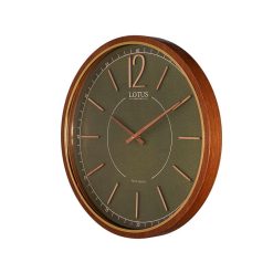 ساعت دیواری لوتوس کد WD-1211 رنگ BR/G-GREEN