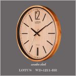 ساعت دیواری چوبی WD-1211 رنگ BROWN