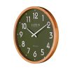 ساعت دیواری لوتوس مدل WD-1228 رنگ WAL/GREEN