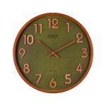 ساعت دیواری لوتوس مدل WD-1326 رنگ BR/GREEN
