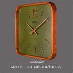 ساعت دیواری چوبی لوتوس WD-2323 رنگ BR/GREEN