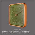 ساعت دیواری چوبی WD-2323 رنگ WAL/GREEN