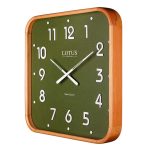 ساعت دیواری لوتوس WD-2323 رنگ WAL/GREEN