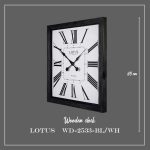 ساعت دیواری WD-2533 رنگ BL/WH