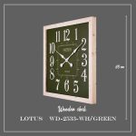 ساعت دیواری کد WD-2533 رنگ WH/GREEN