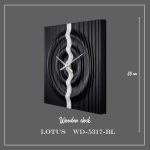 ساعت دیواری لوتوس کد WD-5317 رنگ BLACK