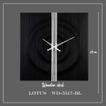 ساعت دیواری لوتوس کد WD-5517 رنگ BLACK - Image 3