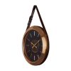 ساعت دیواری چرم و فلز لوتوس کد LMT-1216 رنگ ANTIQUE