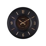ساعت دیواری فلزی لوتوس کد MT-1314 رنگ BLACK