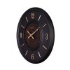 ساعت دیواری فلزی لوتوس کد MT-1314 رنگ BLACK
