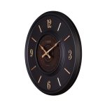 ساعت دیواری فلزی لوتوس کد MT-1314 رنگ BLACK