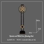 ساعت کنار سالنی چرخ دنده ای کد WFC-14143 رنگ BLACK