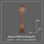 ساعت ایستاده چرخ دنده ای کد WFC-14143 رنگ BROWN