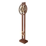 ساعت کنار سالنی چرخ دنده ای کد WFC-14143 رنگ BROWN