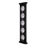 ساعت دیواری چند زمانه کد WT-90905 رنگ BLACK