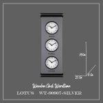 ساعت دیواری جهان نما کد WT-90907 رنگ SILVER