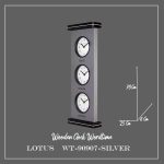 ساعت دیواری جهان نما کد WT-90907 رنگ SILVER