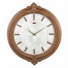 ساعت دیواری چوبی کد WD-1535 رنگ BROWN