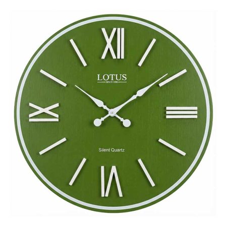ساعت دیواری چوبی کد WD-1540 رنگ GREEN