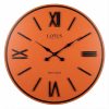 ساعت دیواری چوبی کد WD-1540 رنگ ORANGE