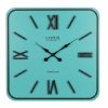 ساعت دیواری چوبی کد WD-2637 رنگ BLUE TIFFANY