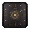 ساعت دیواری چوبی کد WD-2324 رنگ BLACK/GOLD