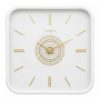ساعت دیواری چوبی کد WD-2324 رنگ WHITE/GOLD