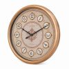 ساعت دیواری فلزی لوتوس کد MT-1328-ROSE/WH-B