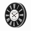ساعت دیواری فلزی لوتوس مدل M-1542-WH/BL