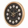 ساعت دیواری فلزی لوتوس کد MT-1328-ROSE/BL-B