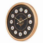 ساعت دیواری فلزی لوتوس کد MT-1328-ROSE/BL-B