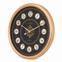 ساعت دیواری فلزی لوتوس کد MT-1328-ROSE/BL-B