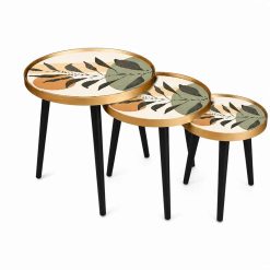 میز عسلی دو تکه مدل ALMA- 731- FERN-BL-G