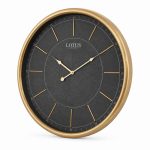 ساعت دیواری فلزی لوتوس W-1328-antique-bl