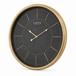 ساعت دیواری فلزی لوتوس W-1328-antique-bl