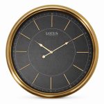 ساعت دیواری فلزی لوتوس مدل W-1328-antique-bl