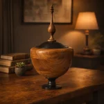 شکلات خوری چوبی پایه دار دو رنگ روبینا