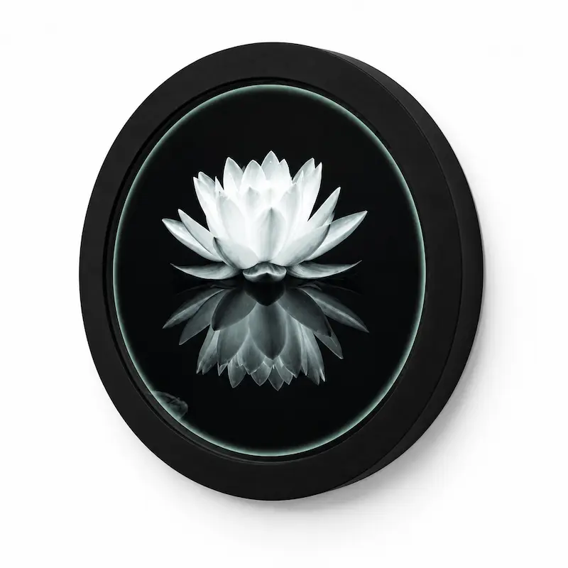 تابلو فریم چوبی لوتوس کد FWRB-80X80-B1